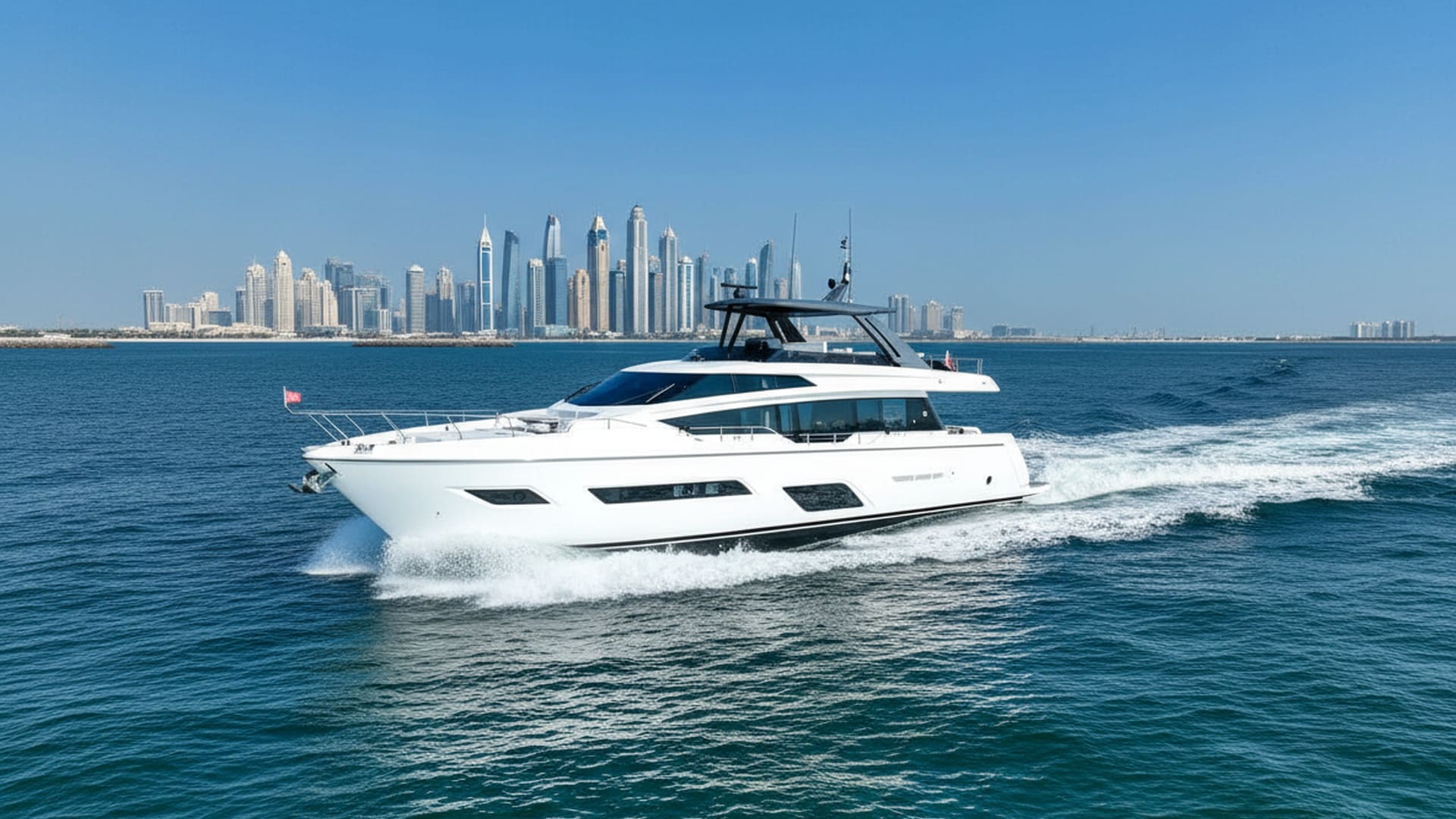 Diamond Knight 78 ft luxury yacht rental Dubai Marina