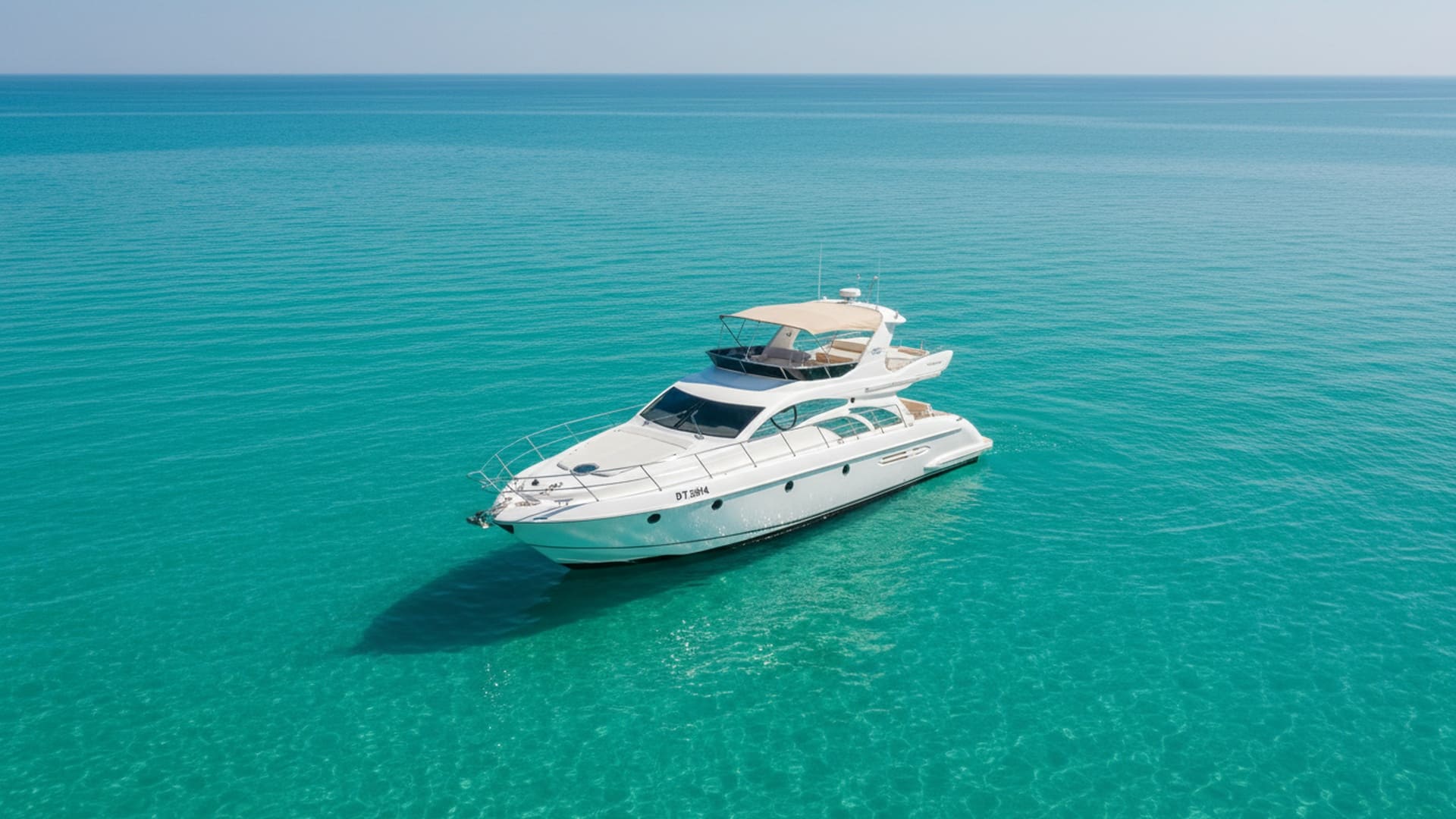 Moonlight Navigator 50 ft aerial view, Dubai Marina