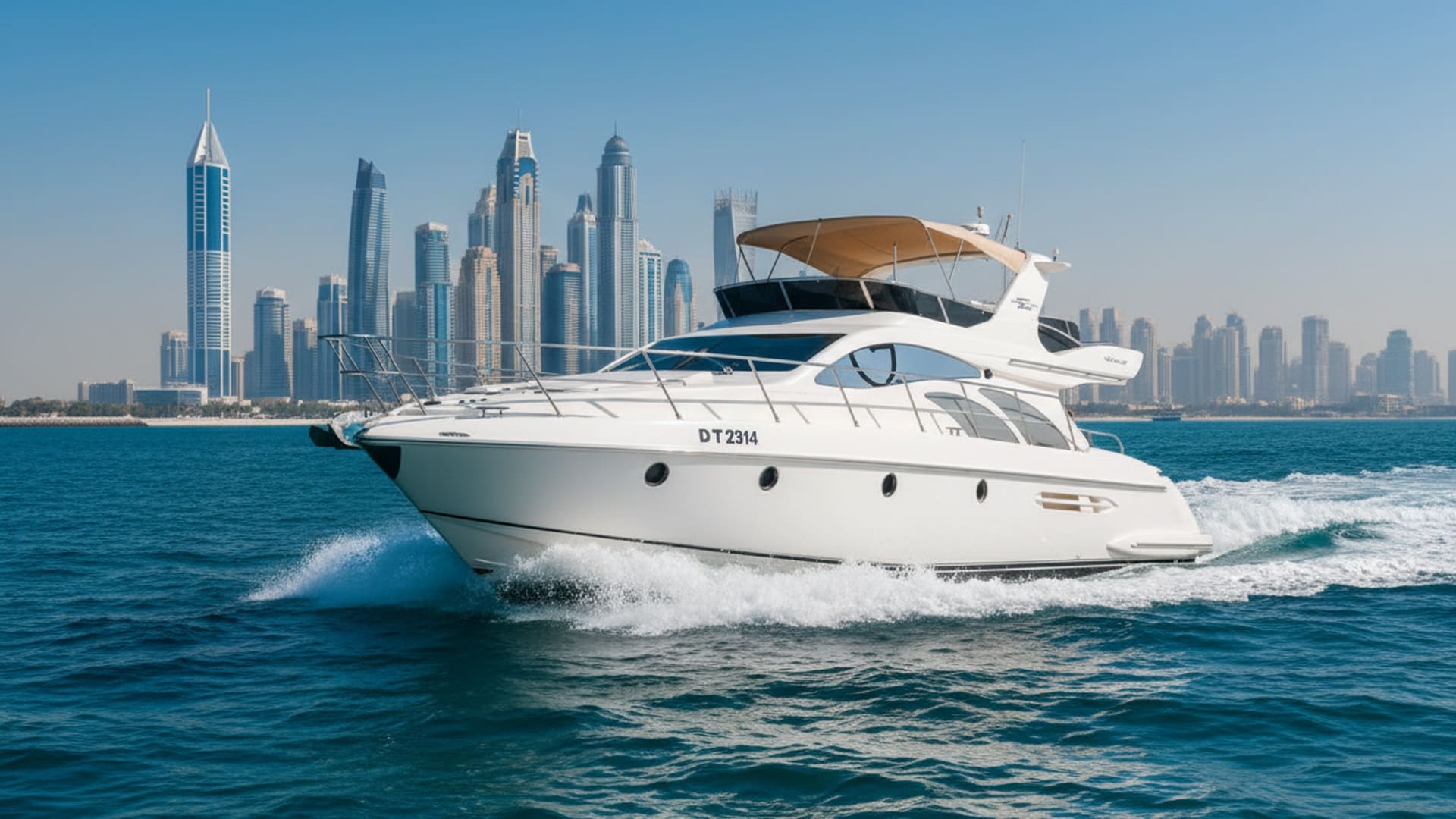 Moonlight Navigator 50 ft yacht charter Dubai