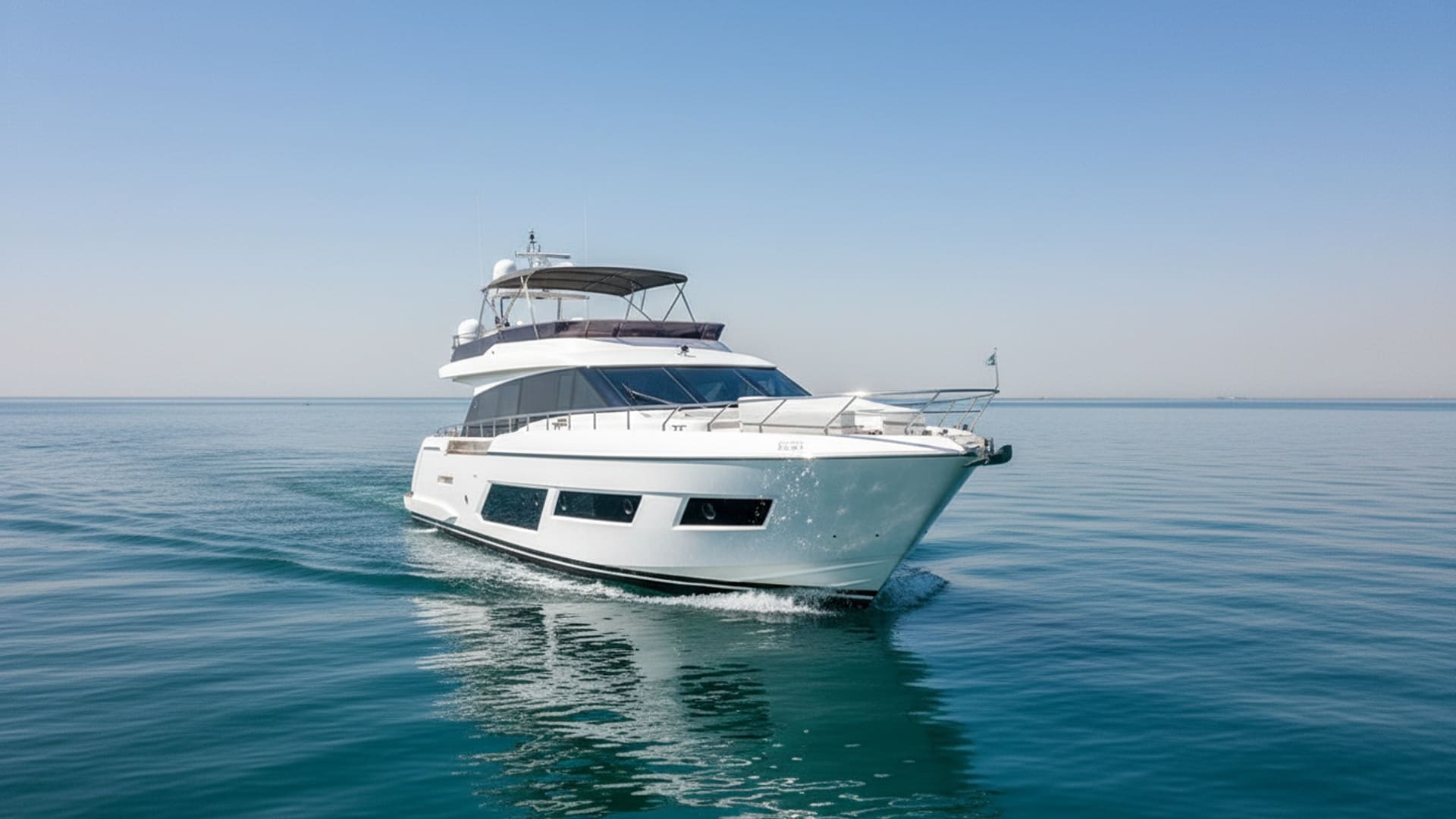 Spacious deck of Sapphire Lady 67 ft, perfect for Dubai yacht charter